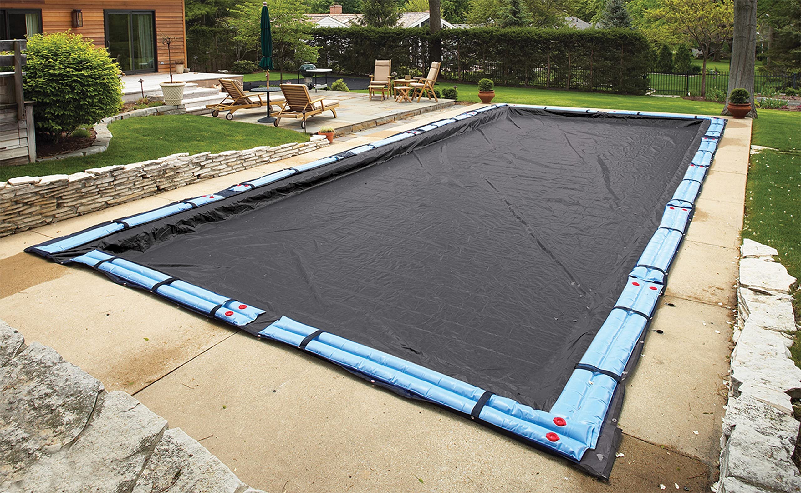 Blue Wave Arctic Armor 10-Year 18x36ft Rectangle In-Ground Winter Pool Cover - Heavy Duty Protection for Cold Weather, Snow & Debris | Perfect for Above Ground Pools, Backyard Safety & Seasonal Maintenance