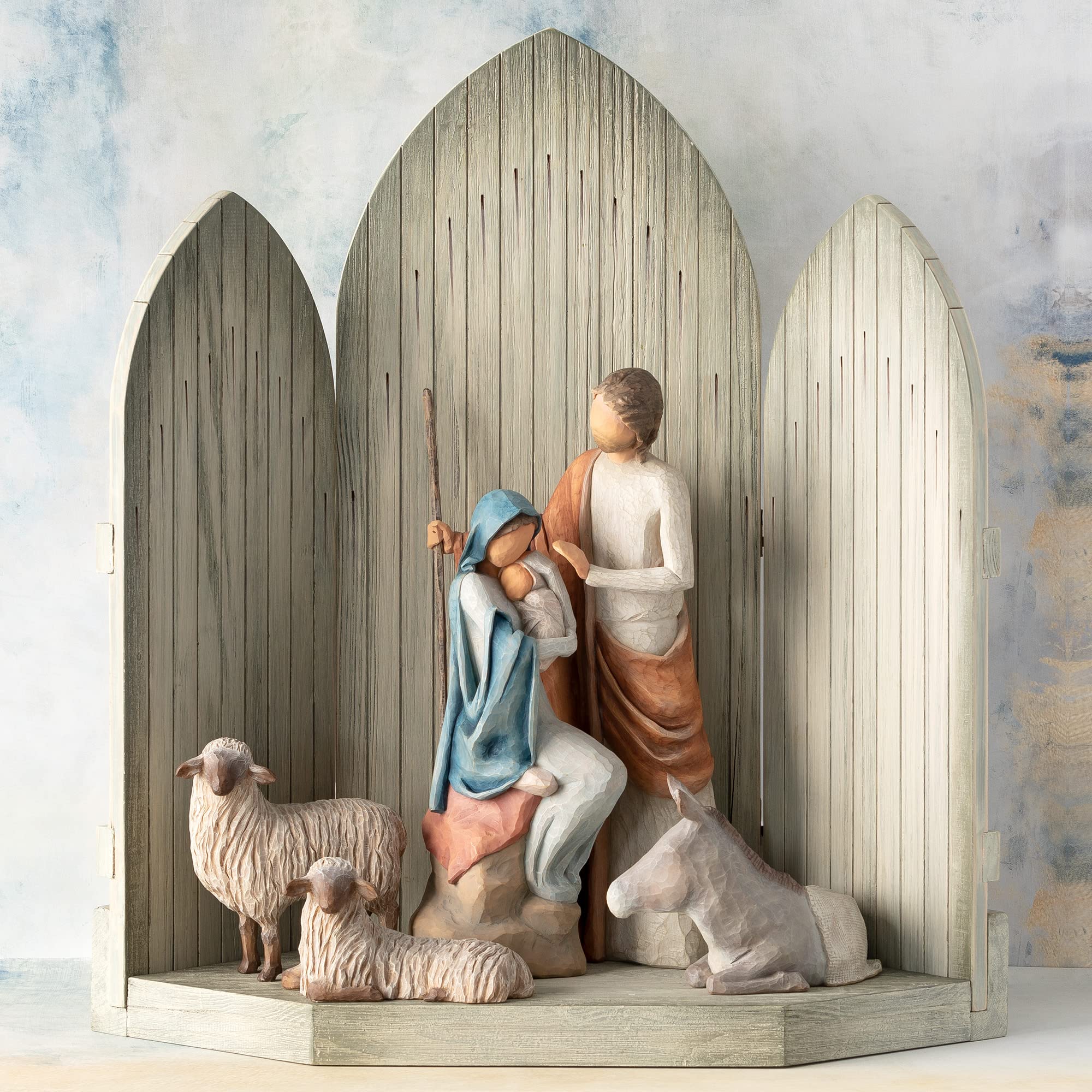 Willow Tree The Christmas Story Complete Large-Scale 6-Piece Nativity Set - Handcrafted Religious Figurines for Holiday Home Decor & Church Displays - Perfect for Christmas Celebrations, Gift Giving & Family Traditions