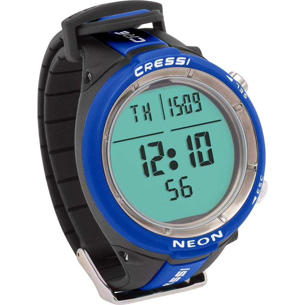 Cressi Neon Scuba Diving Watch Computer - 4 Programs (Air/Nitrox, Freediving, Gauge) - Italian-Made Professional Dive Watch Since 1946 - Perfect for Deep Sea Diving, Snorkeling & Underwater Exploration