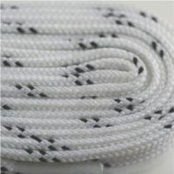 Premium White Poly Hockey Laces (2-Pair Pack) - Durable Ice Skate & Roller Skate Shoelaces for Hockey Players & Skaters