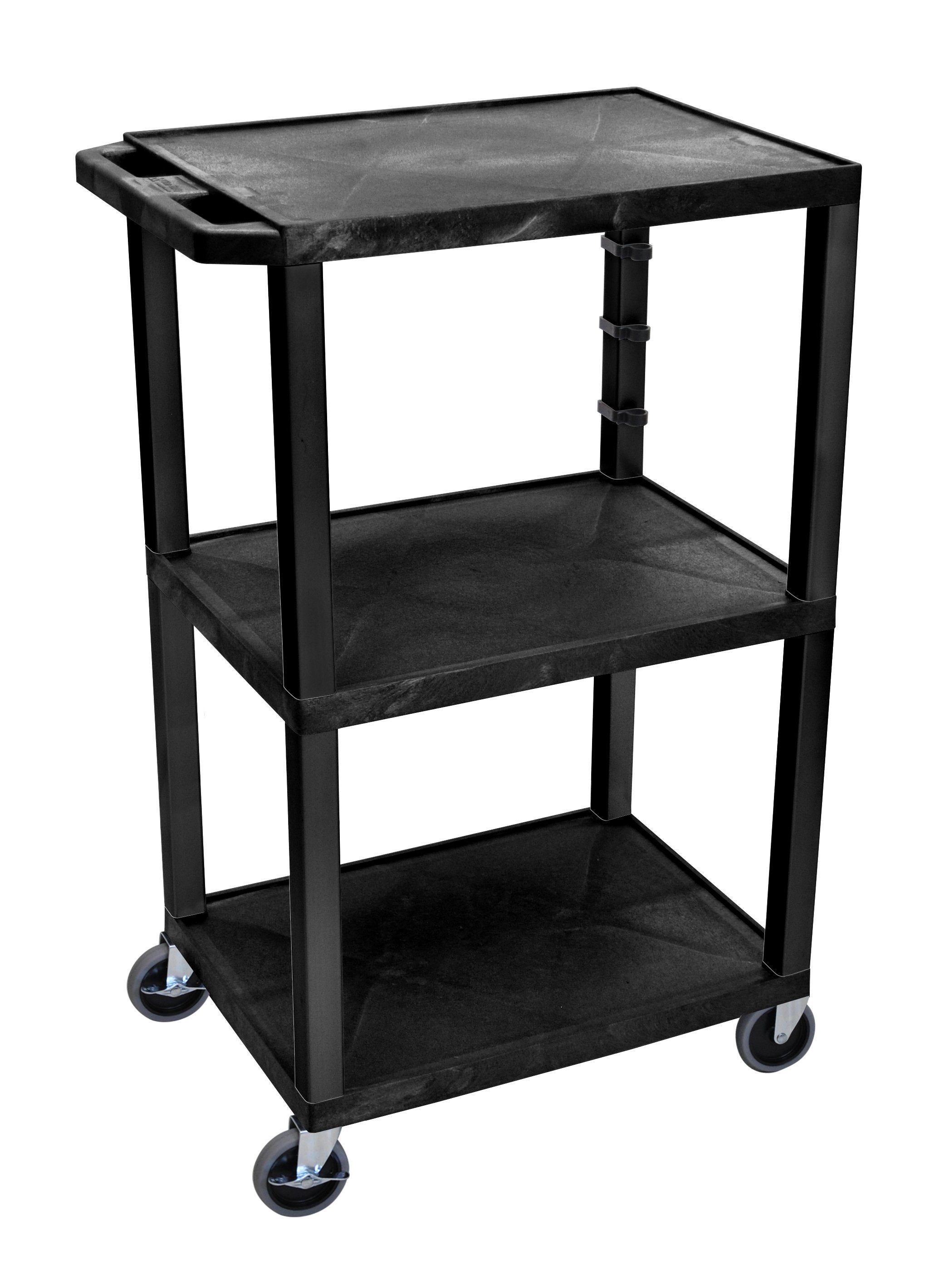 Luxor Black Tuffy 3-Shelf 42