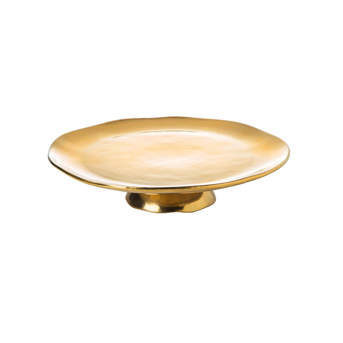 Elegant Gold Cake Stand for Weddings, Birthdays & Dessert Displays - Premium Tiered Serving Platter for Cakes, Cupcakes & Pastries
