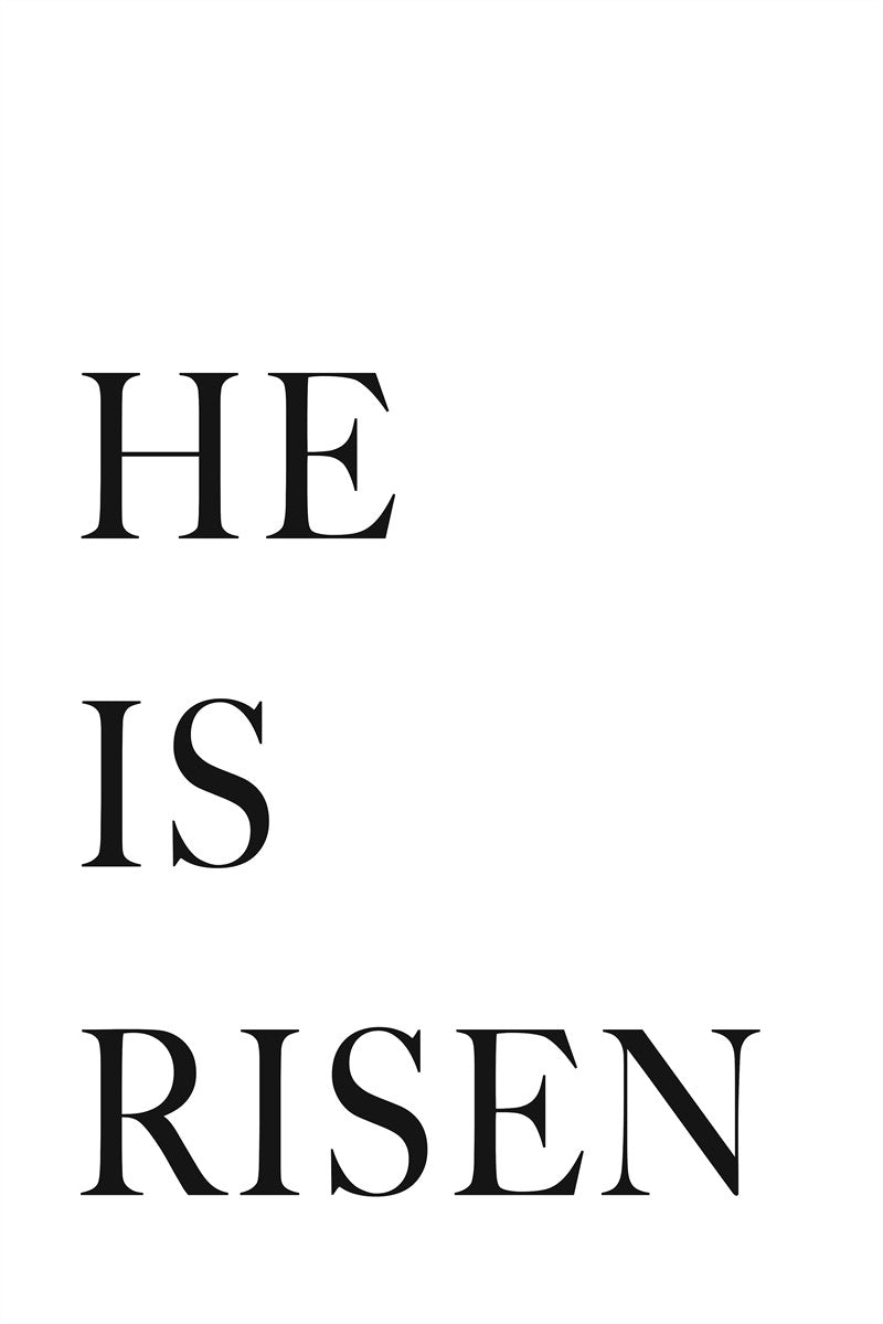 He is Risen by Paige Tilly - Inspirational Christian T-Shirt for Easter, Church & Faith-Based Events