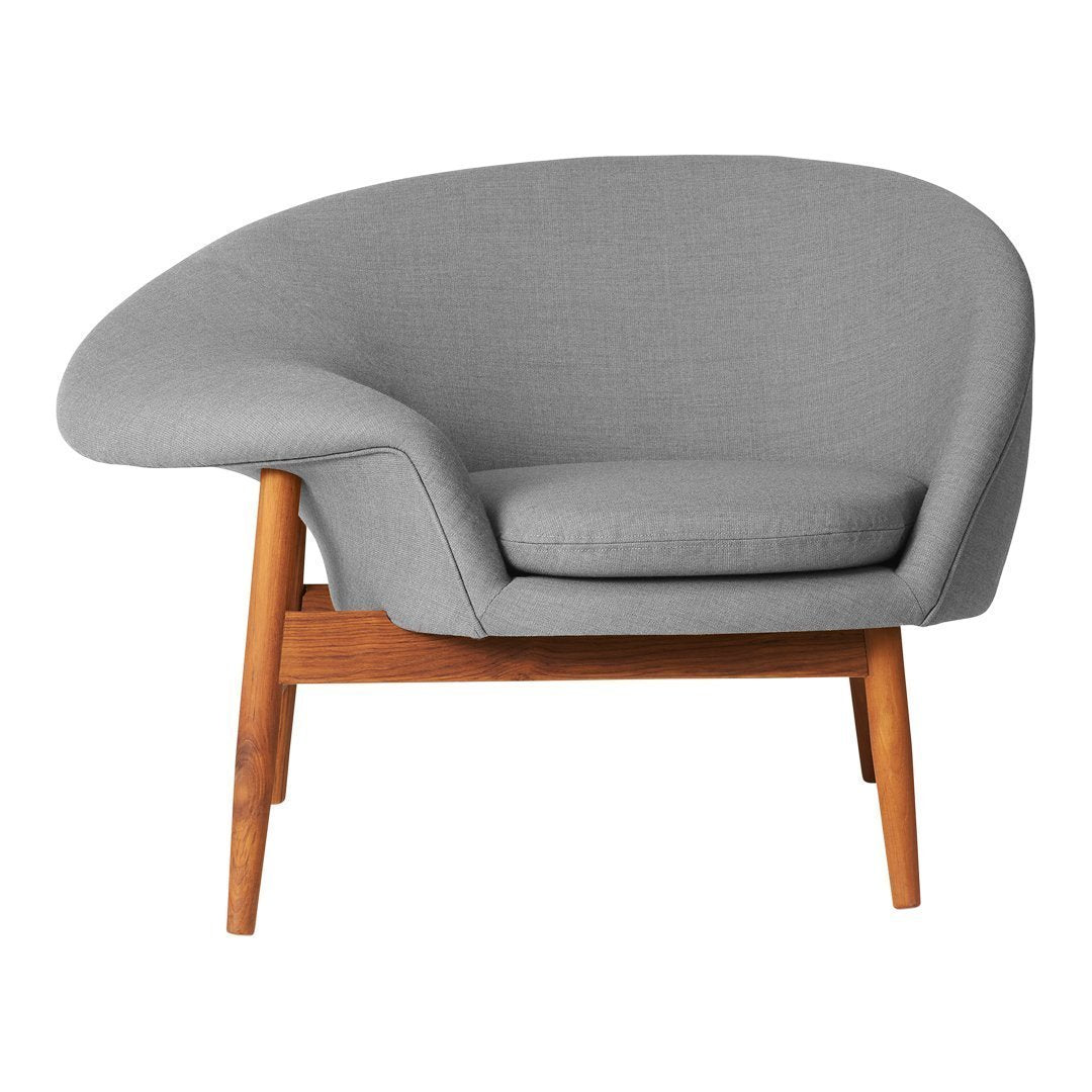 Hans Olsen Fried Egg Chair - Mid Century Modern Lounge Chair with Ottoman, Warm Nordic Design for Living Room, Bedroom & Office - Cozy Reading Nook & Conversation Piece