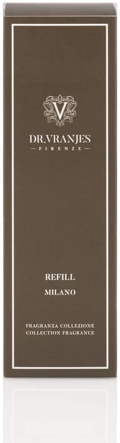 Dr. Vranjes Milano 500ml Aromatherapy Essential Oil Diffuser Refill - Premium Home Fragrance for Living Room, Bedroom & Office Relaxation