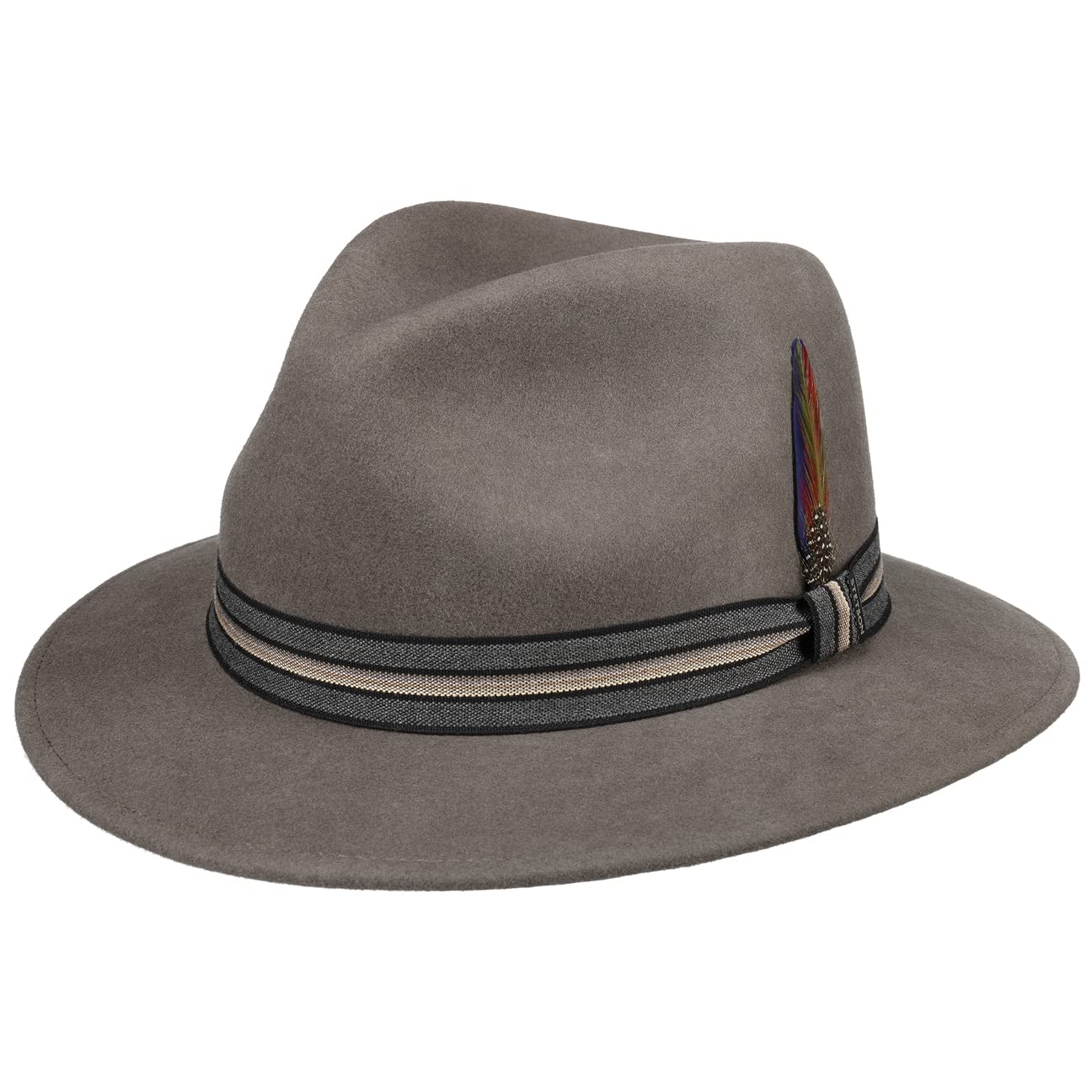 Stetson Bilaco Traveller Wool Hat for Men - Classic Winter Fedora with Wide Brim, Warm & Stylish for Outdoor Adventures, Travel, and Casual Wear