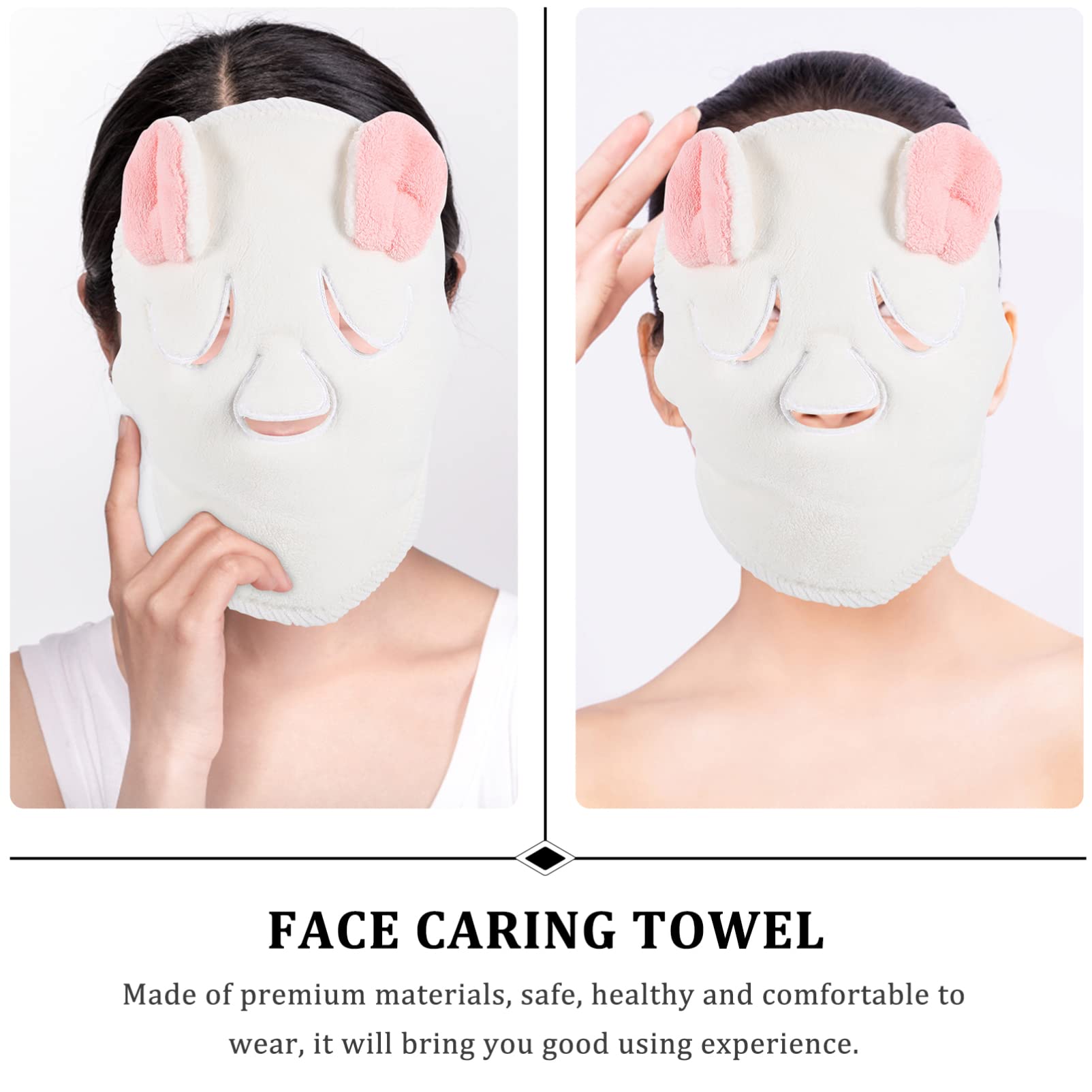 Beaupretty Hot Towel Facial Steamer Mask - Moisturizing Coral Fleece Face Sauna & Hair Towel for Women - Spa, Shower & Home Facial Hydration Therapy