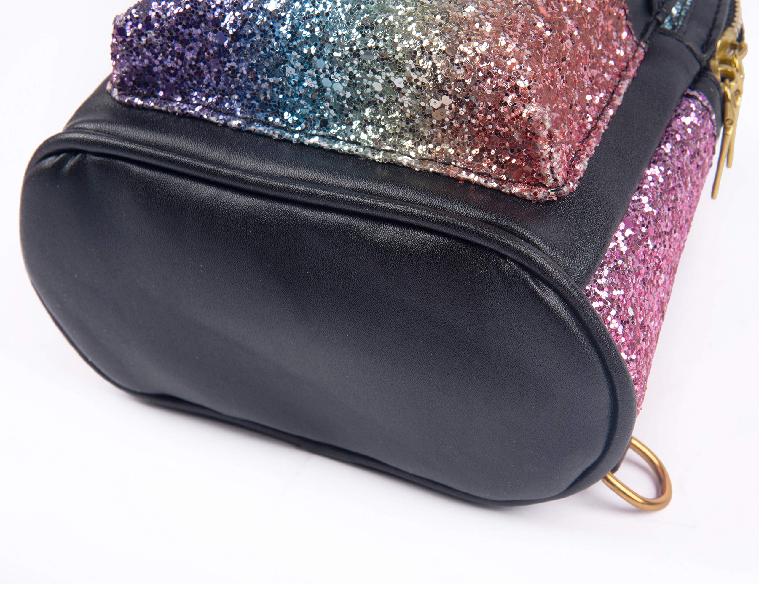 SEALINF Women's Bling Mini Backpack Purse - Convertible Shoulder Bag & Crossbody Bag for Girls | Fashionable Sparkly Small Backpack for School, Travel, and Daily Use