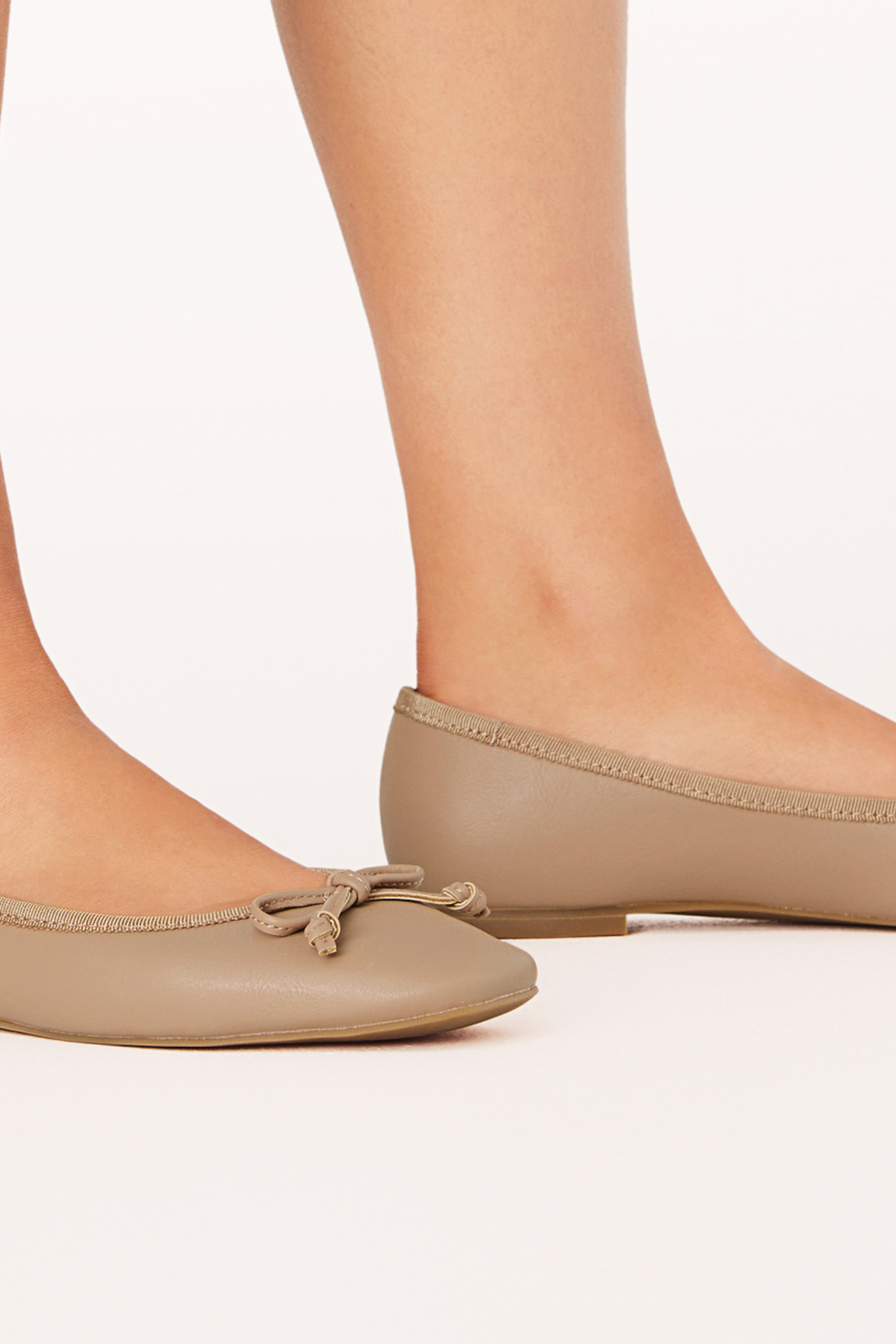 Isaiah Flats - Dark Nude Women's Comfortable Slip-On Shoes for Work, Office & Casual Wear | Breathable & Lightweight Everyday Shoes