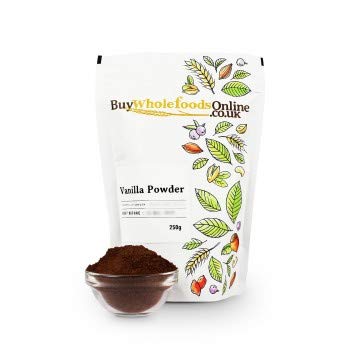 Organic Whole Foods Vanilla Powder (250g) - Pure Ground Vanilla Bean for Baking, Coffee & Desserts - Premium Natural Flavor Enhancer for Cakes, Cookies & Smoothies