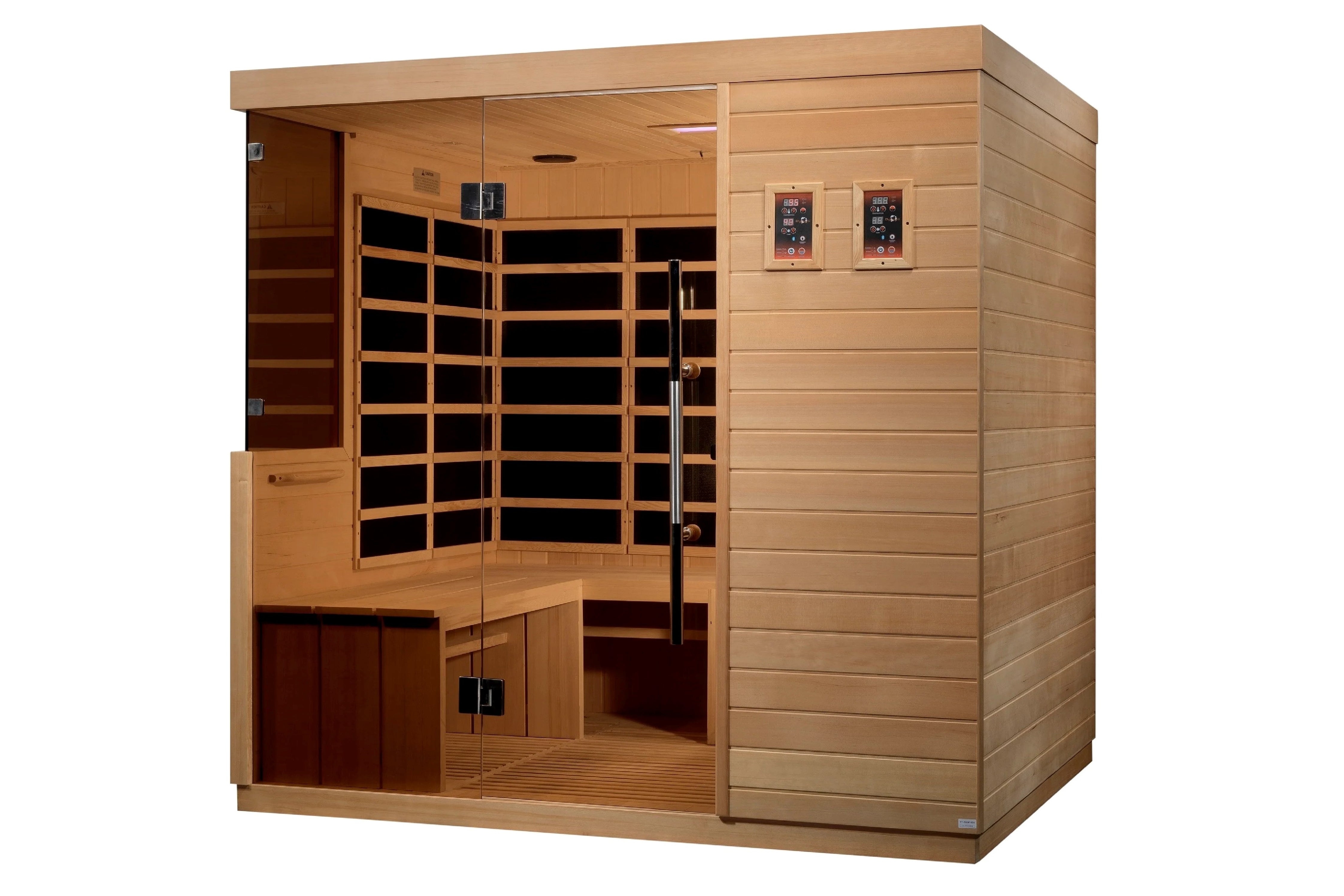 Dynamic La Sagrada 6-Person Indoor Ultra Low EMF FAR Infrared Sauna - Perfect for Home Relaxation & Detox