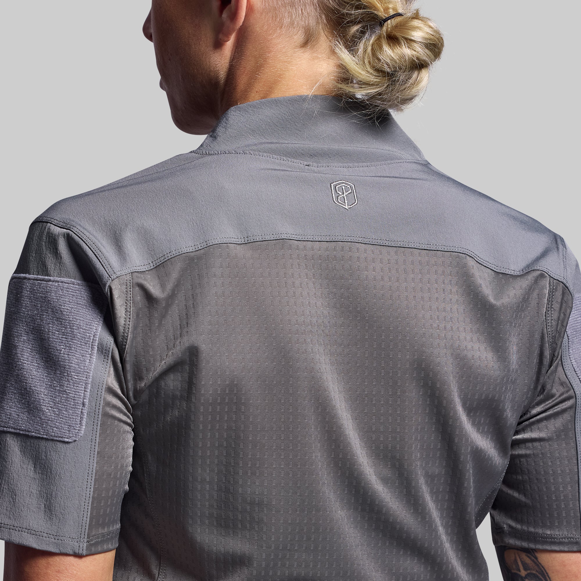 Women's Performance Op Top Pro - Breathable Workout Shirt for Running & Gym - Wolf Grey - Athletic Fit for Active Lifestyles