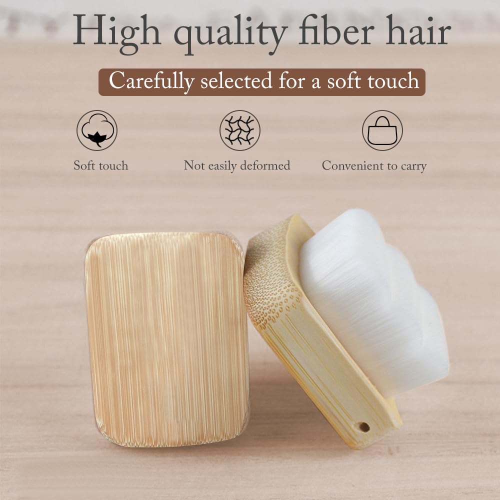 **Bamboo Nail Brush with Soft Bristles - Gentle Fingernail & Toenail Cleaner for Dust-Free Hands & Feet - Non-Abrasive Daily Use Nail Brush (HJ-NB127) - Perfect for Home, Travel & Spa Care**