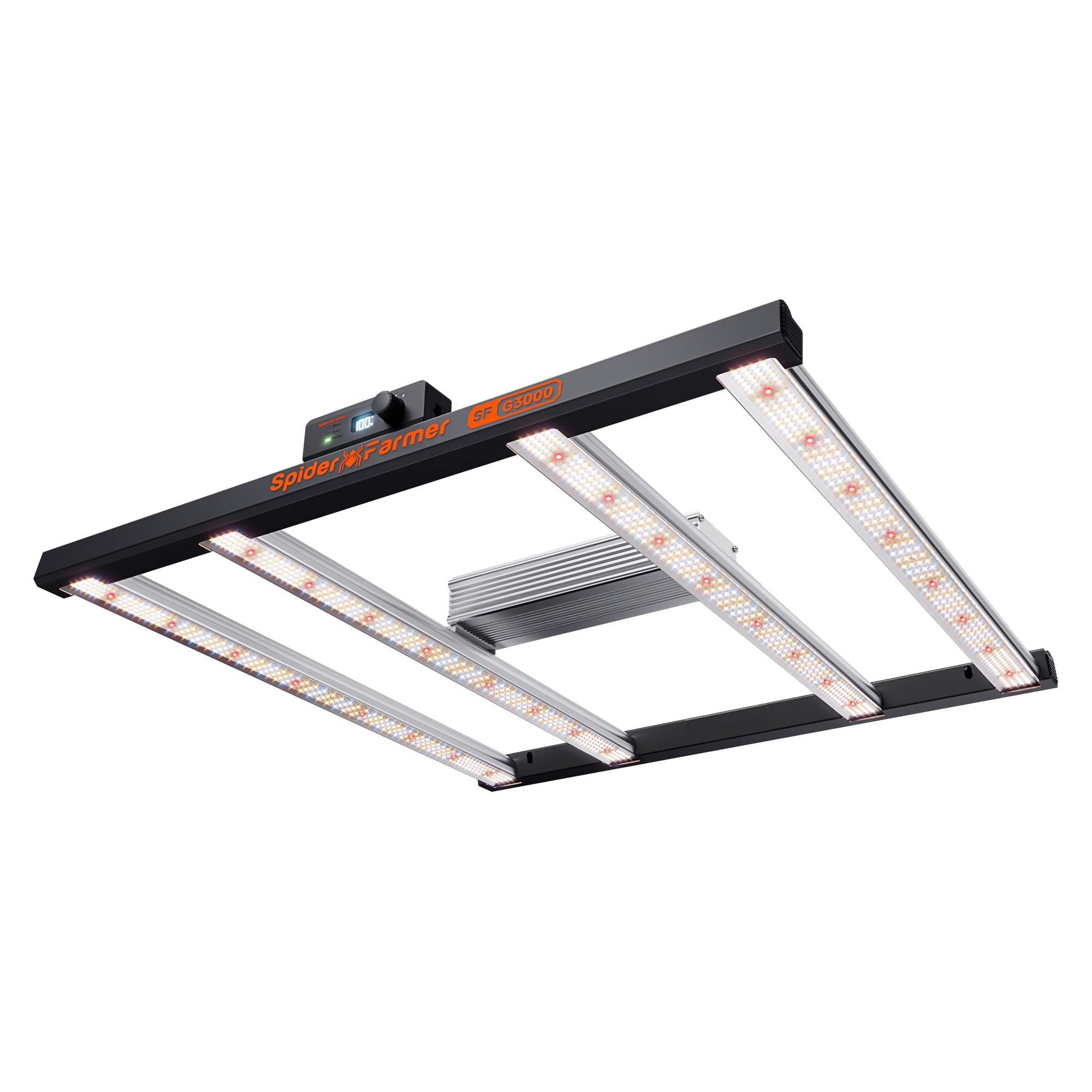 Spider Farmer G3000 Smart LED Grow Light with Bluetooth & WiFi Control - Full Spectrum Indoor Plant Growing Lamp for Hydroponics, Greenhouse, and Home Gardening