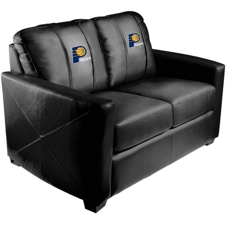 NBA Team Logo Stationary Loveseat - Comfortable Two-Seater Sofa for Living Room, Game Room & Man Cave Decor