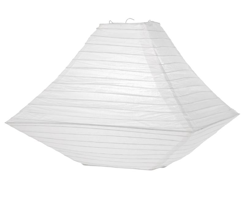 14 Inch White Pagoda Shaped Paper Lantern - Elegant Asian Decor for Home, Wedding & Party Lighting | Perfect for Indoor & Outdoor Events