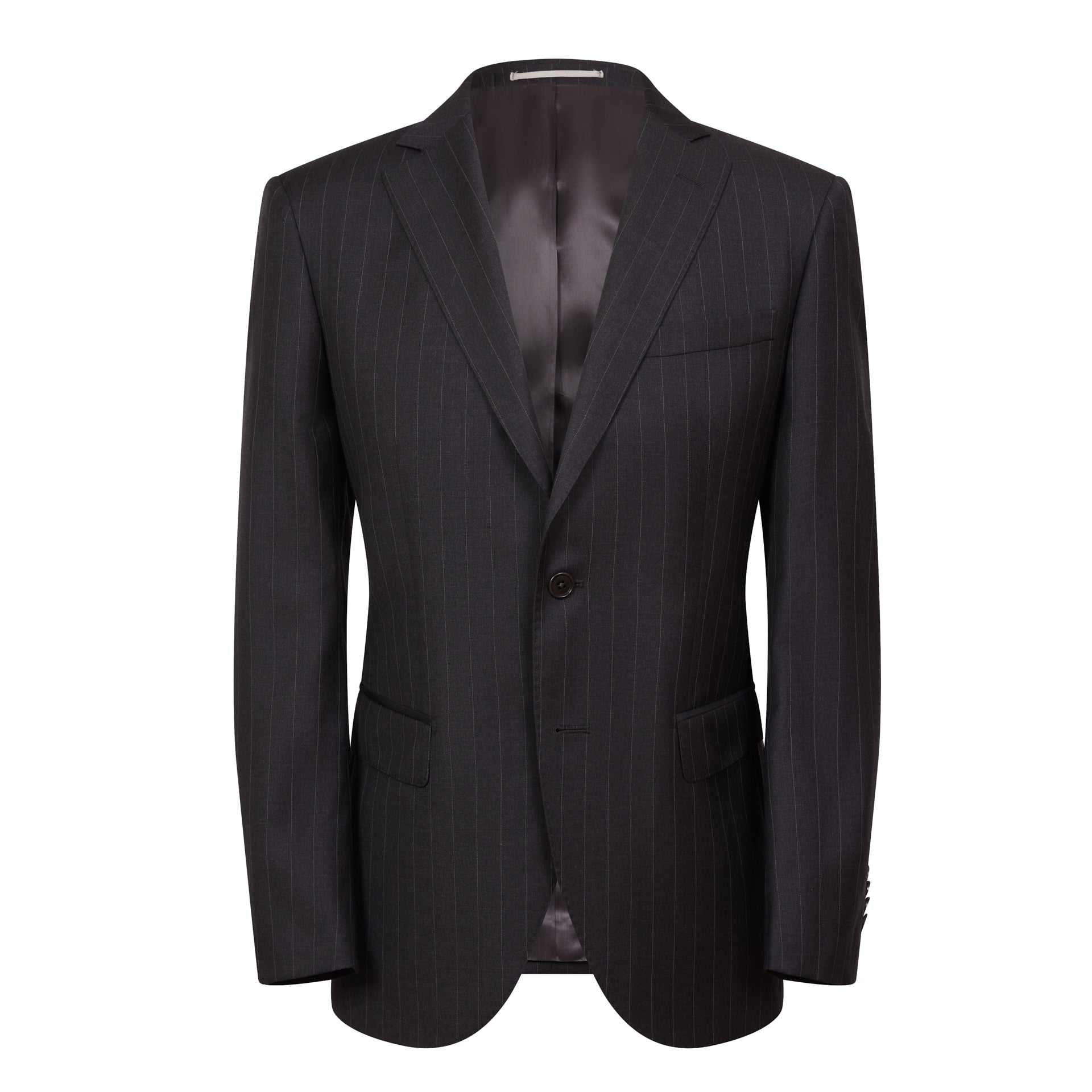 Henry Sartorial Boston Wool Suit for Men - Charcoal Gray Business Professional Attire - Perfect for Office, Weddings & Formal Events