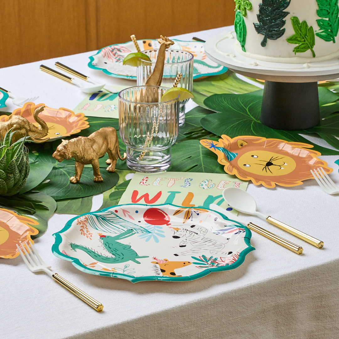 Stylish Party Animal Table Setting for Birthday & Themed Events - Perfect for Kids, Adults & Holiday Celebrations