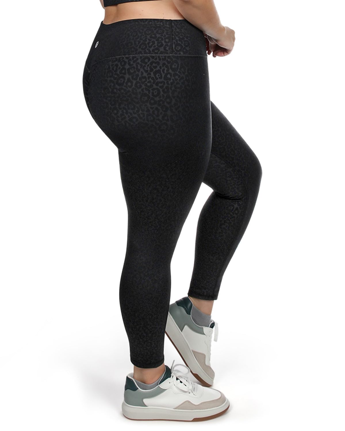 MeMoi Wellfit Women's High-Waist Leopard Print Scrunch Butt Workout Leggings - Yoga, Running & Gym Fitness Activewear