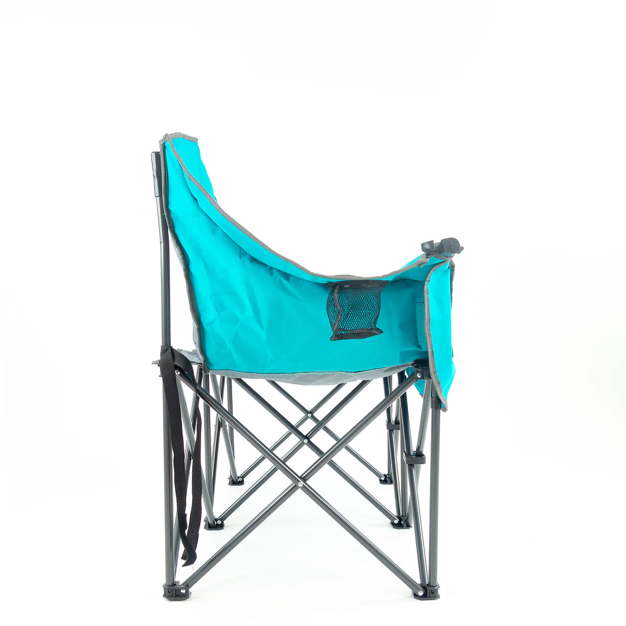 Creative Wagons 812505 Luxury Loveseat Folding Wine Chair - Teal Blue Outdoor Patio Furniture for Garden, Picnic, Beach & Camping
