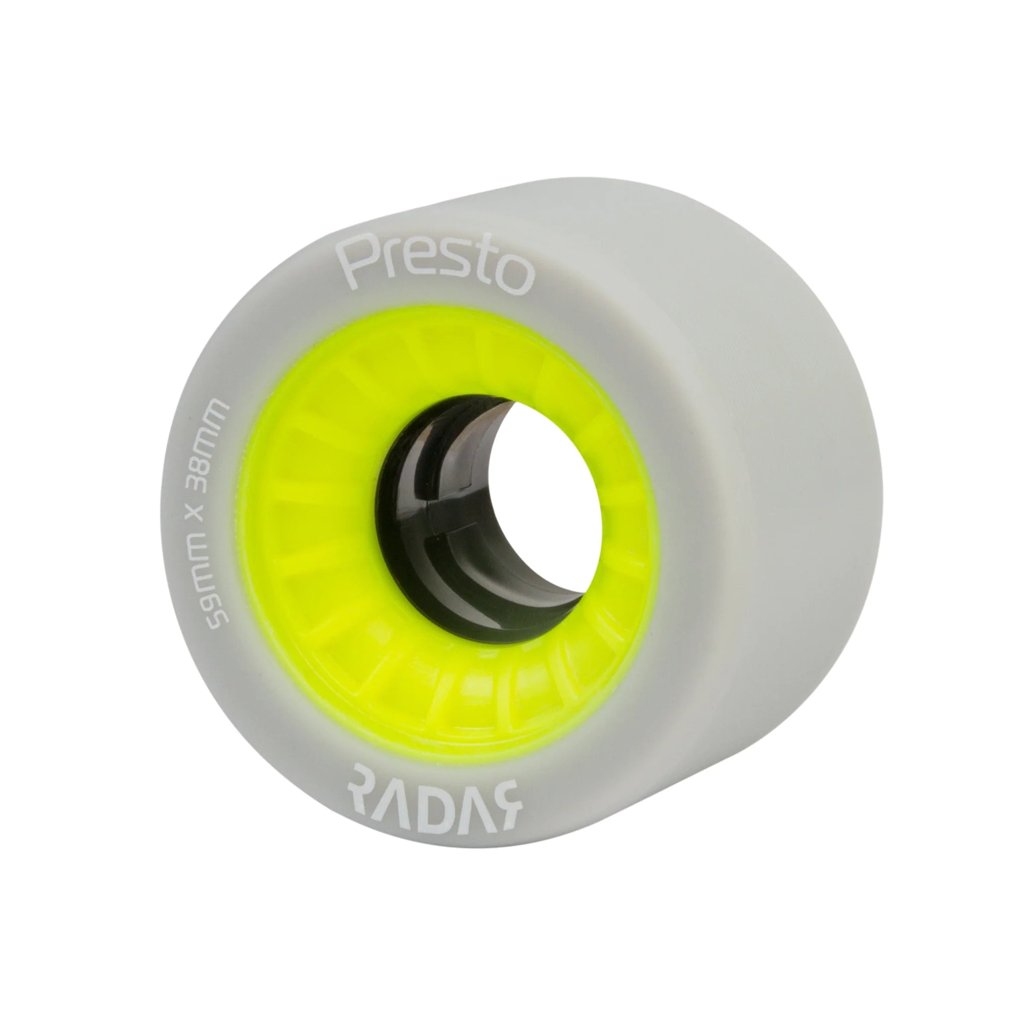 Presto 59mm Radar Wheels - 4 Pack for Skateboards, Longboards & Roller Skates - High-Performance Wheels for Smooth Riding & Durability