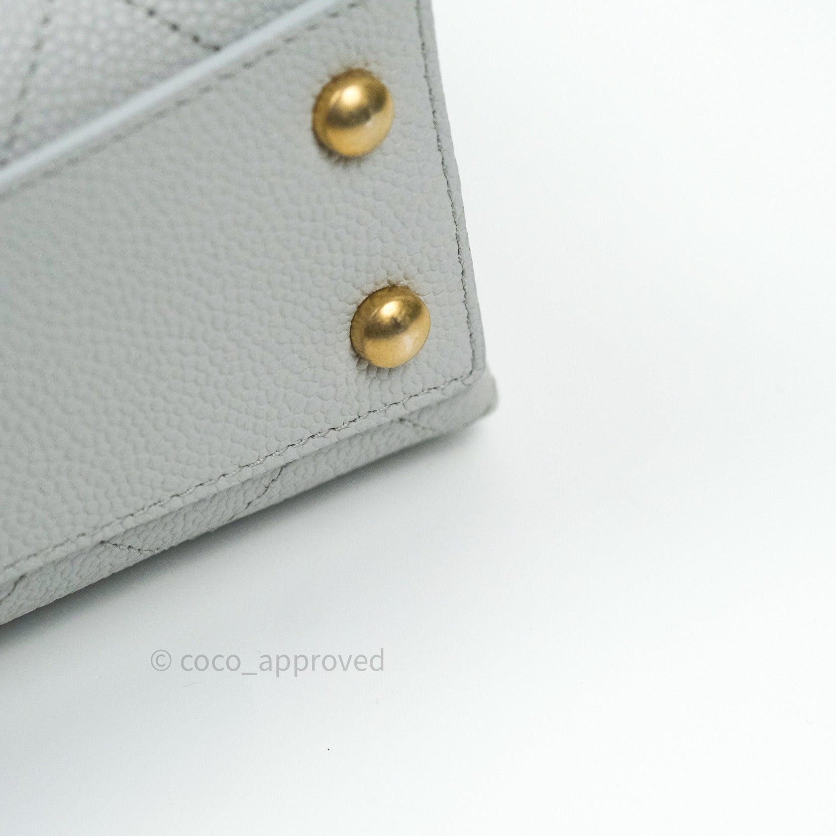Chanel Chic Affinity Small Grained Calfskin Grey Gold Hardware Crossbody Bag - Luxury Designer Handbag for Women, Perfect for Date Night & Evening Events