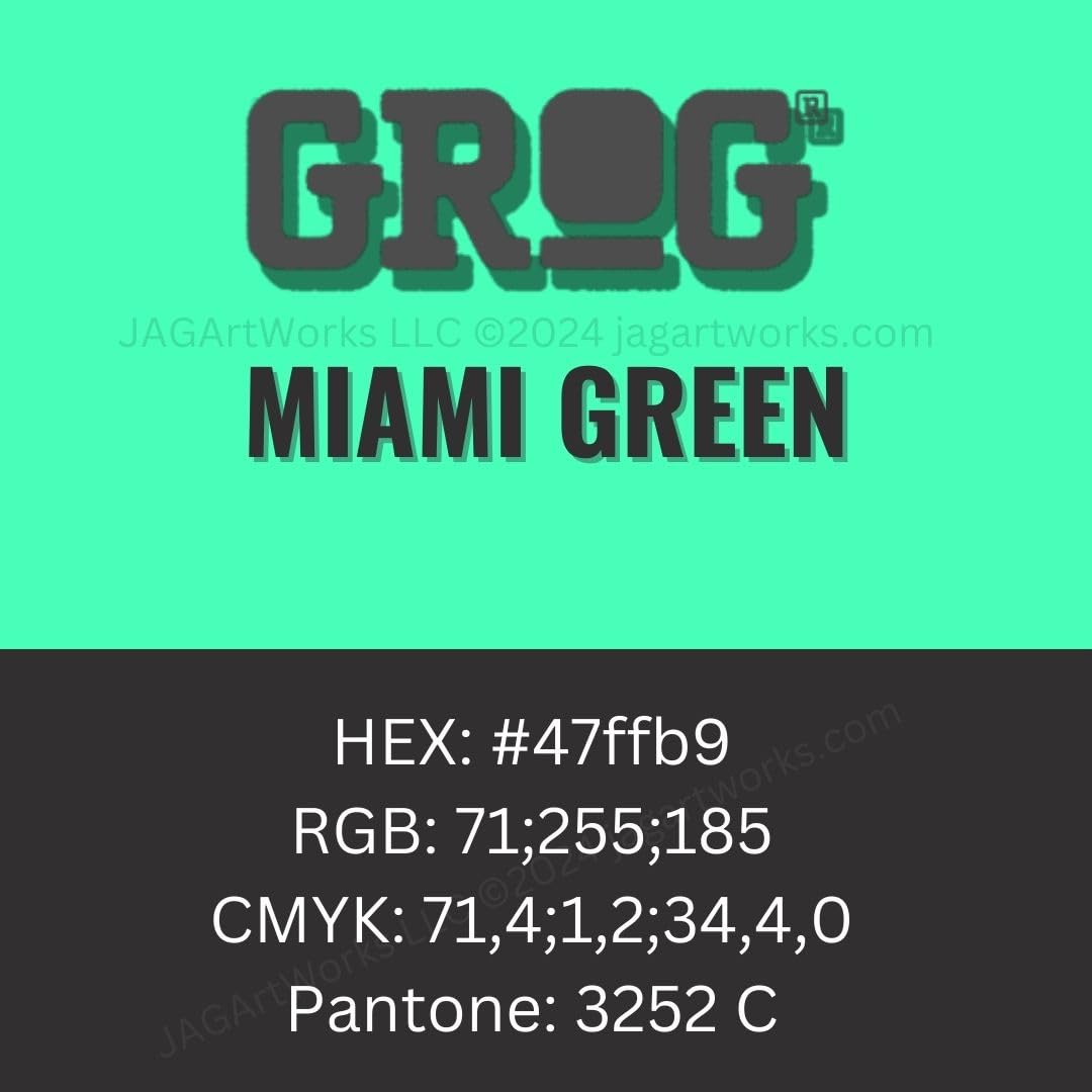 Grog Squeezer 10 FMP Paint - Miami Green - High-Quality Squeeze Bottle for Artists, Bakers & DIY Crafts - Perfect for Cake Decorating, Painting & Glue Application