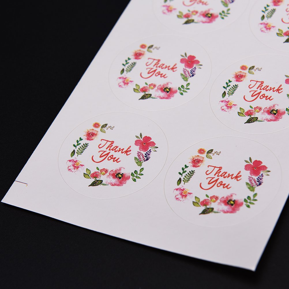 10 Sheets Floral Design Stickers - Waterproof Decorative Labels for Invitations, Envelopes, Letters & DIY Crafts - Perfect for Wedding, Party, Gift Wrapping & Scrapbooking