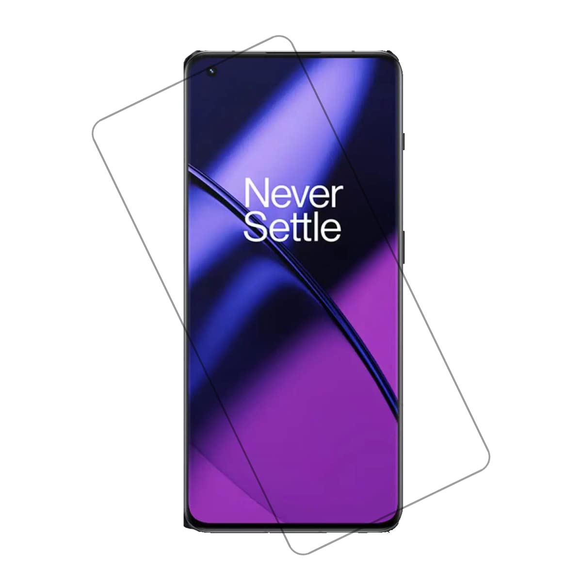 2 Pack Tempered Glass Screen Protector for OnePlus 11 - HD Clear, Anti-Scratch, Bubble-Free Installation, Full Coverage Protection | Perfect for Work, Gaming & Daily Use