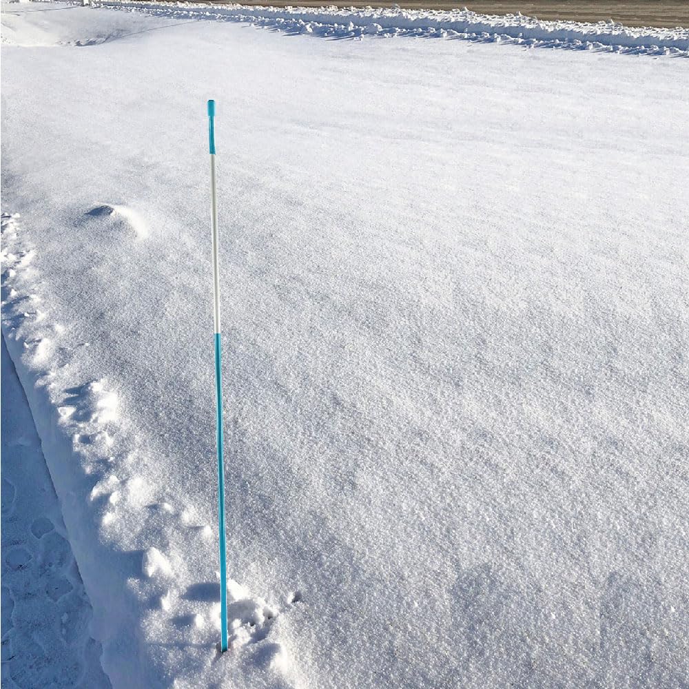 500 Pack 5/16 Inch Blue 48 Inch Reflective Driveway Markers - Heavy Duty Snow Stakes for Driveways, Parking Lots, Walkways & Sidewalks - Perfect for Winter Snow Plowing & Road Safety Visibility