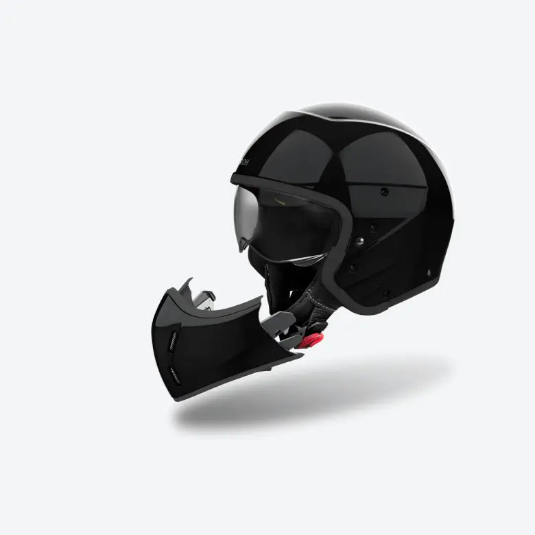Airoh J 110 Black Glitter Motorcycle Helmet - Lightweight & Durable DOT Certified for Street Riding & Racing - Perfect for Urban Commuters & Sports Bikers