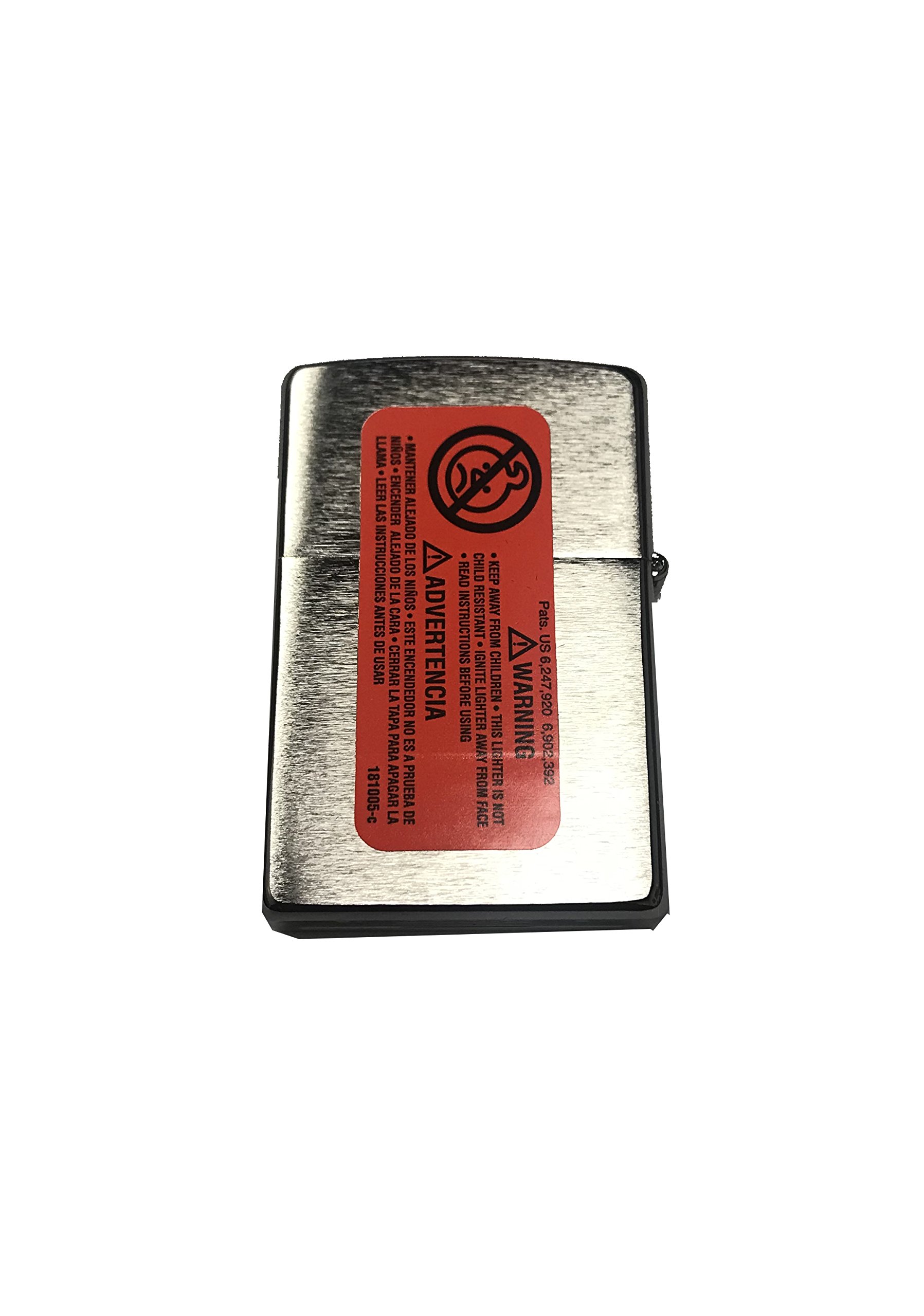 Zippo Custom Lighter with Ford Mustang Speedometer Design - Brushed Chrome Finish - Perfect for Car Enthusiasts & Collectors - Great Gift for Birthdays, Father's Day & Special Occasions