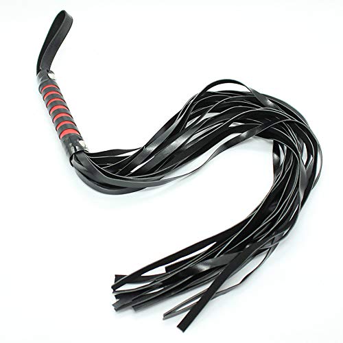 Premium Leather BDSM Whip - Sensual Flogger & Spanking Paddle for Couples - Adult Sex Toys for Bondage Play, Roleplay & Intimate Scenes - Perfect for Bedroom Fun, BDSM Parties & Sensual Exploration