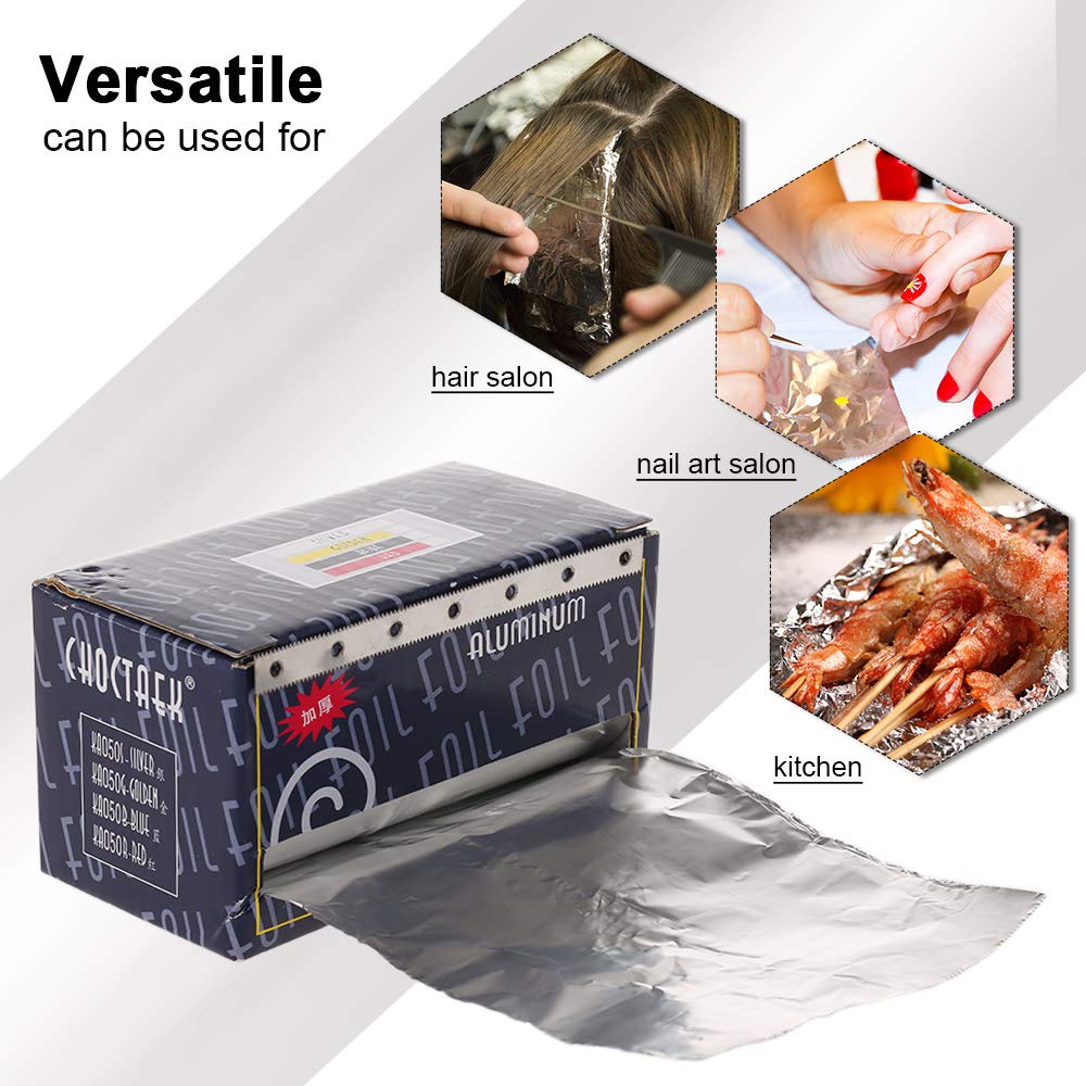 Professional Aluminum Foil for Hair Perm & Coloring - Salon-Grade Styling Tools & Hairdressing Supplies | Perfect for Salon Treatments, DIY Hair Coloring & Perming at Home