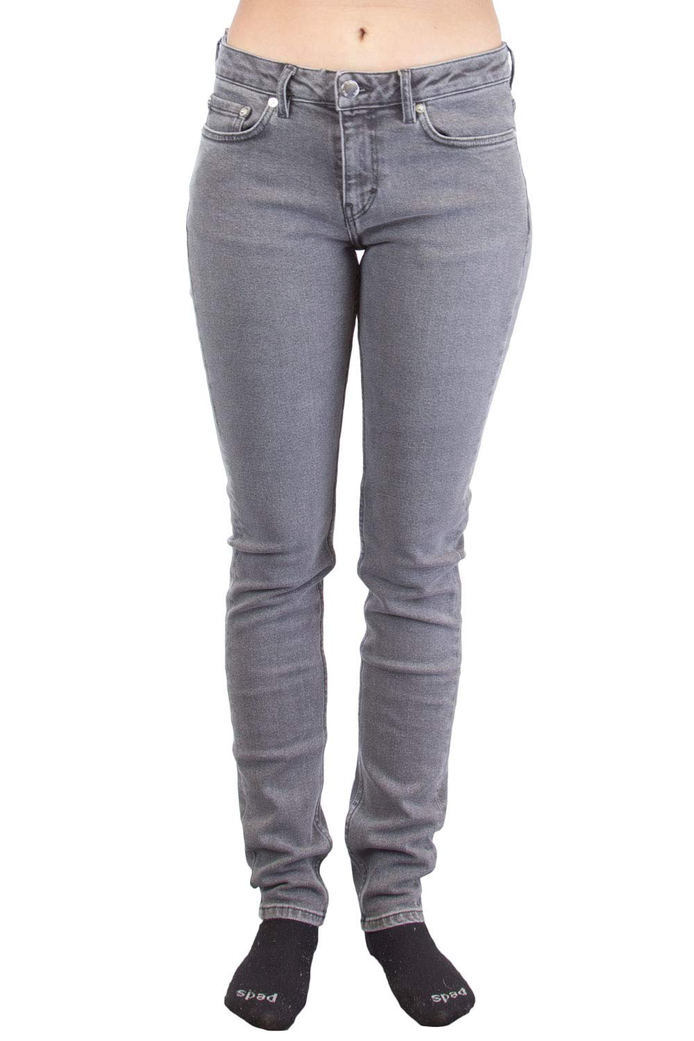 Women's Super Skinny Jeans - High Waist Stretch Denim Pants in Ferris Grey | Trendy Slim Fit for Casual Wear & Night Out