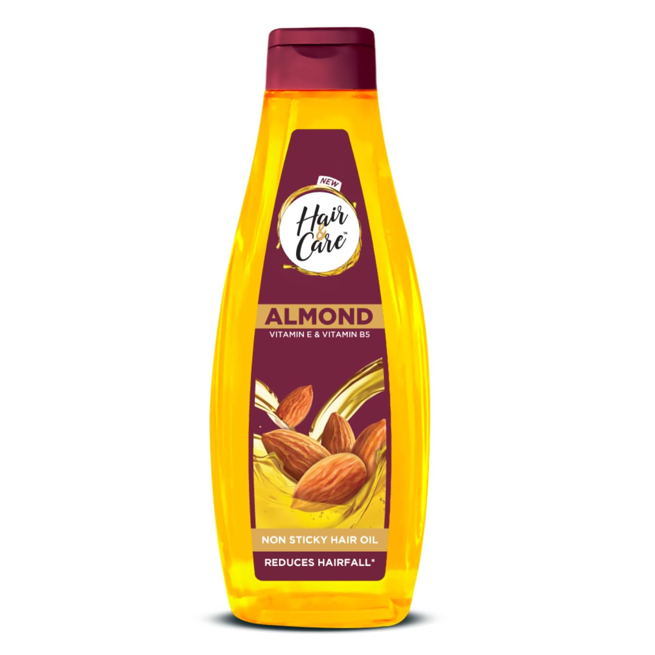 Almond Hair Oil for Dry & Damaged Hair - Non-Sticky, Nourishing Treatment, 300ml - Perfect for Daily Hydration & Split Ends Repair
