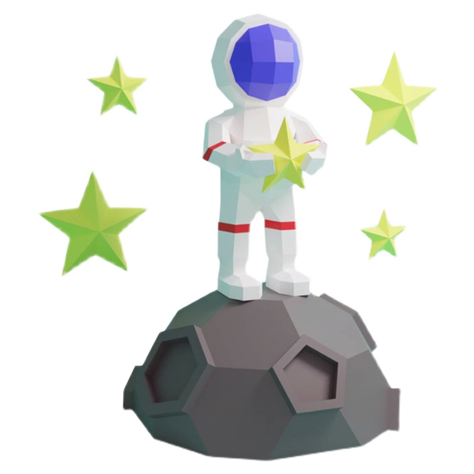 3D Astronaut Paper Model Kit - DIY Space-Themed Origami Sculpture for Home Decoration, Personalized Trophy & Geometric Puzzle | Perfect for Kids' STEM Activities, Classroom Projects & Sci-Fi Room Decor