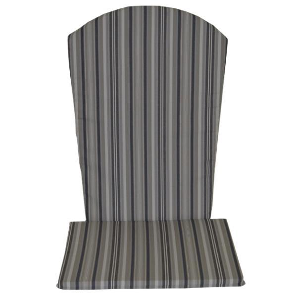 Premium Full Adirondack Chair Cushion Set - Waterproof Outdoor Patio Furniture Cushions with Ties - Comfortable Seat & Back Cushions for Garden, Deck, Poolside Relaxation
