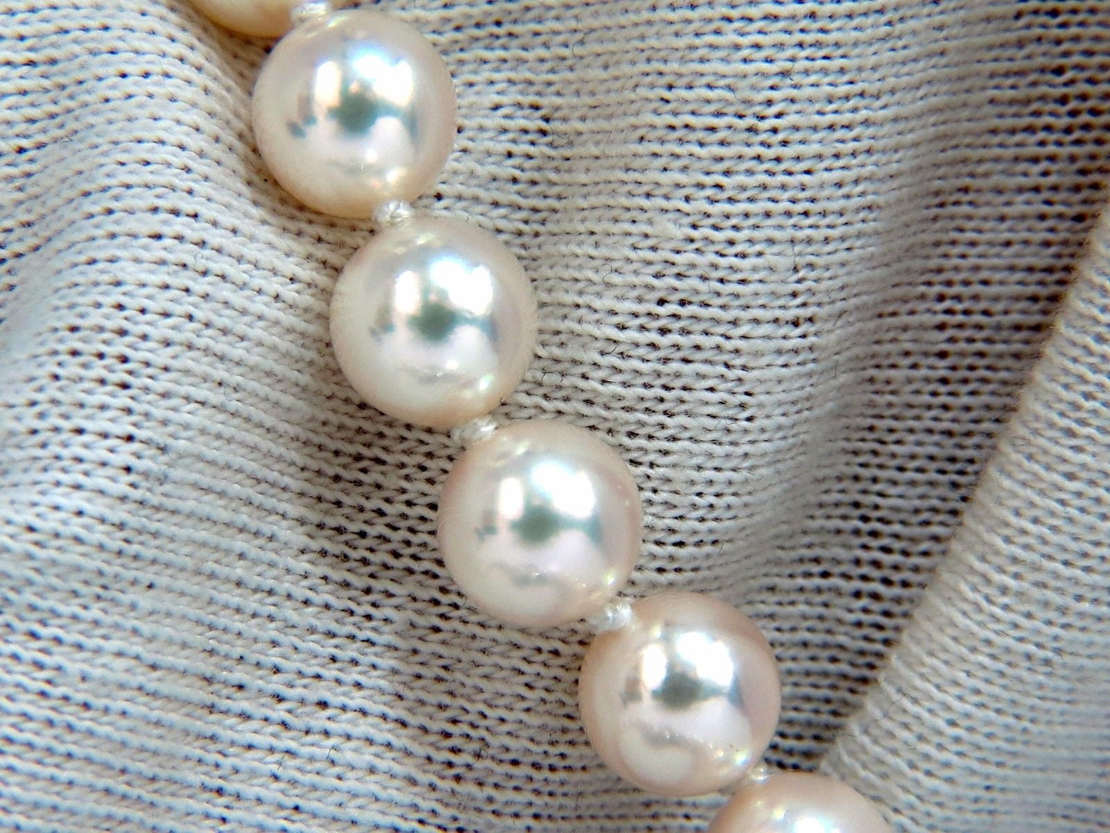 GIA Certified 53 Natural Akoya Pearls Necklace - 18kt White Gold Saltwater Cultured Pearls for Women | Elegant Jewelry Gift for Wedding, Anniversary & Special Occasions