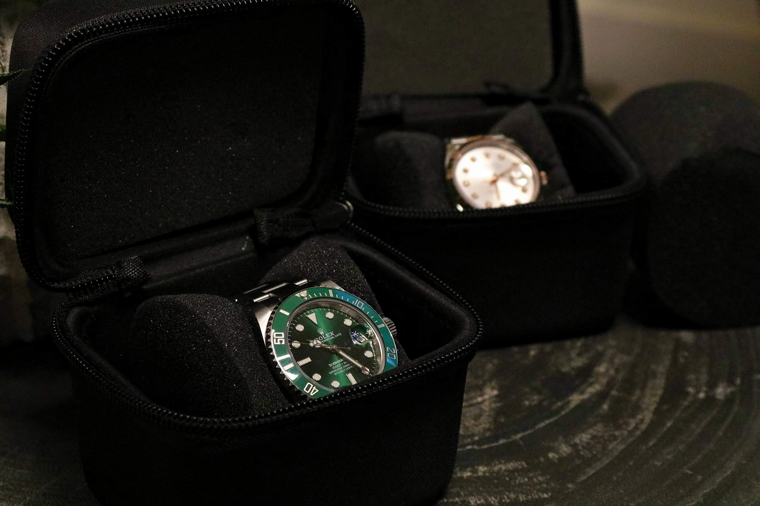 Premium Single Watch Travel Case for Swiss Watches | Durable Compact Portable Watch Storage | Perfect for Business Travel & Luxury Watch Protection