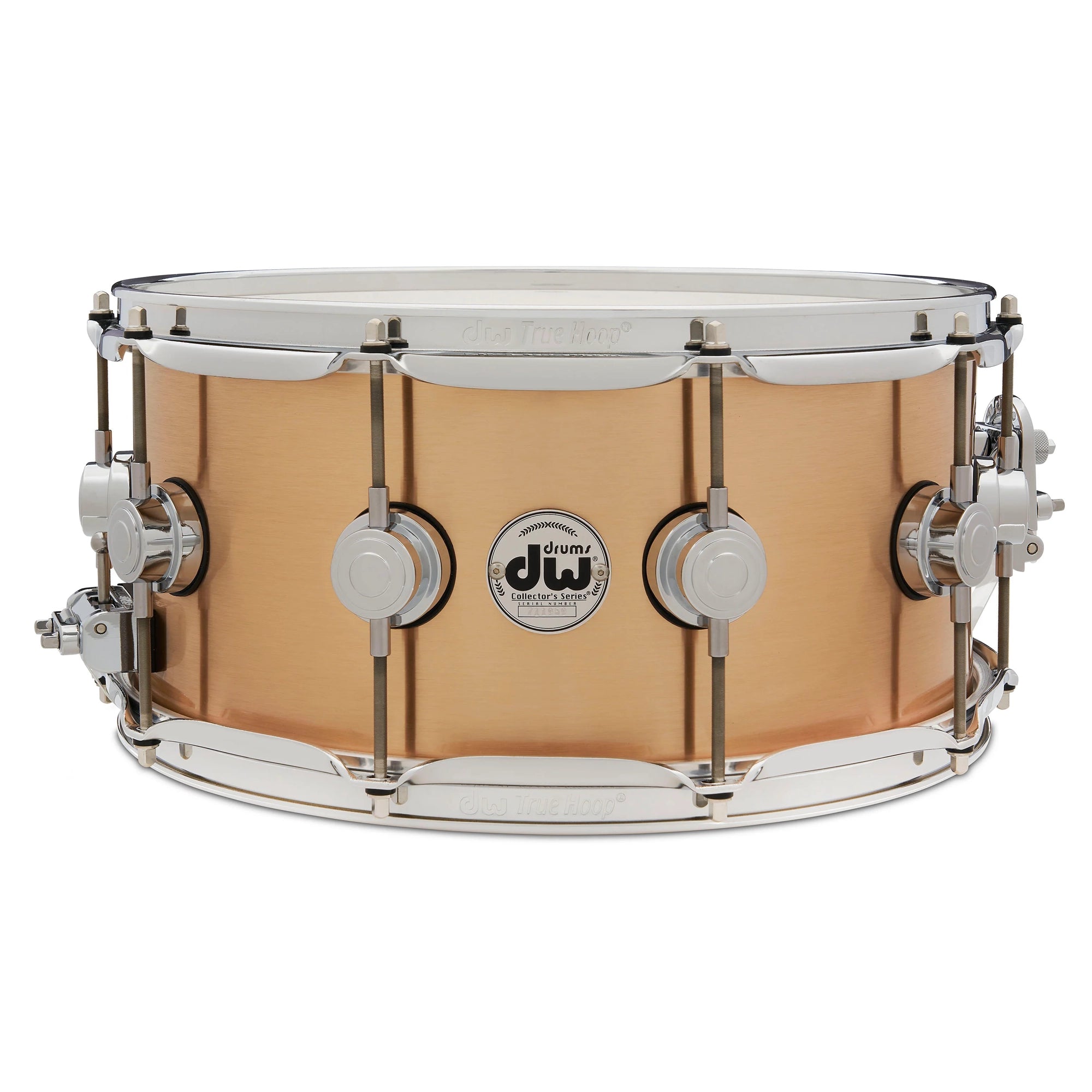 DW Collector's Series 6.5x14 Inch Brushed Bronze Snare Drum - Professional Grade Drum for Live Performances & Studio Recording
