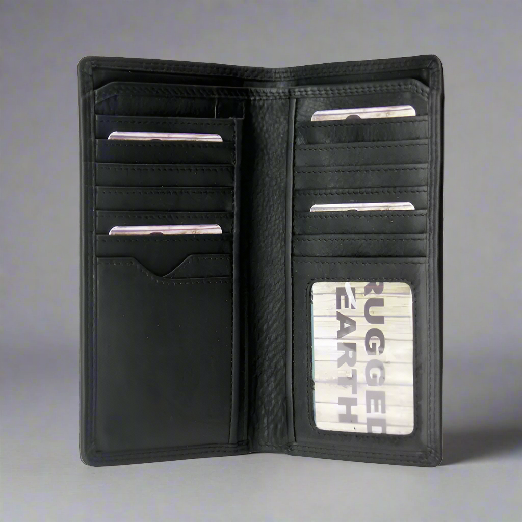 Durable Men's Leather Wallet for Everyday Use - RFID Blocking & Multiple Card Slots - Perfect for Travel, Business, and Daily Essentials