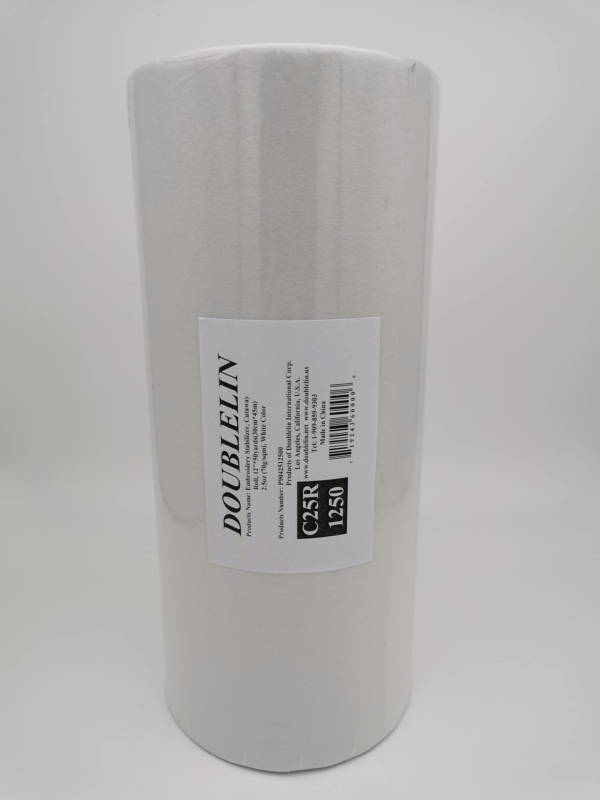 DOUBLELIN 2.5oz White Cutaway Embroidery Stabilizer Backing Paper - 12