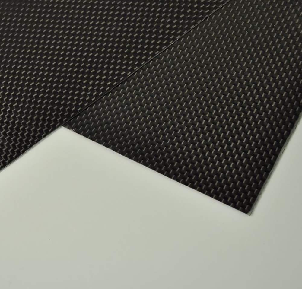 Premium 3K Carbon Fiber Sheet - 100% Plain Weave Matte Surface (600mm x 600mm x 0.5mm) for CNC Machining, Drone Frames, Automotive Parts & DIY Projects - High-Performance Lightweight Material for Aerospace, RC Models & Industrial Applications