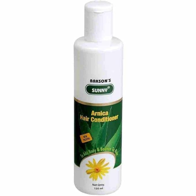 Bakson Sunny Arnica Hair Conditioner 150ml - Natural Herbal Treatment for Dry & Damaged Hair - Perfect for Daily Use, Salon Results at Home