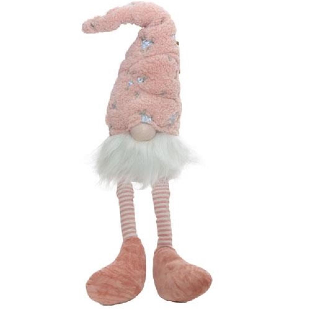 Spring Embroidered Floral Hat Dangle Leg Gnome - Whimsical Garden Decor for Easter, Christmas & Home Decoration