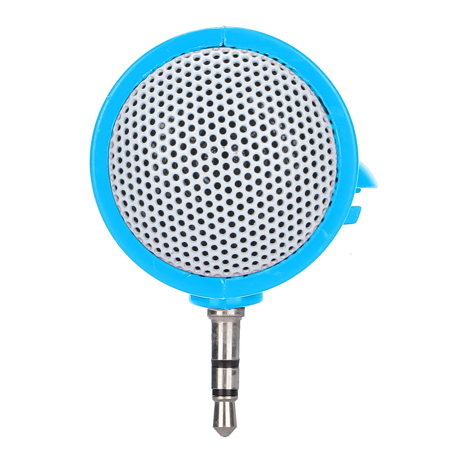 PUSOKEI Mini Portable Speaker - Plug in Speaker with 3.5mm AUX Audio Interface, Plug and Play for Smartphone, Tablet, Computer, MP3 & MP4 (Blue) | Perfect for Travel, Outdoor Activities & Home Entertainment