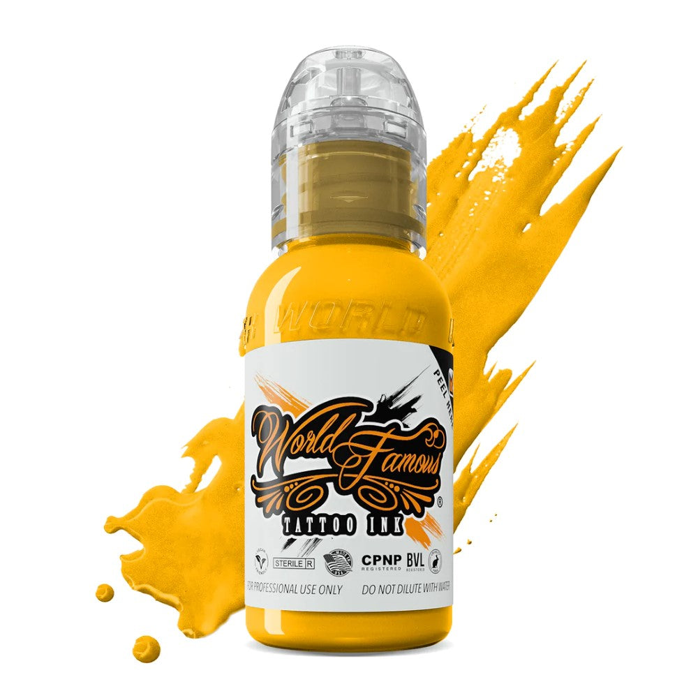 Premium Hori Hui Taiwanese Ink - Vibrant Yellow for Calligraphy, Painting & Art Projects - Perfect for Artists, Students & Craft Enthusiasts