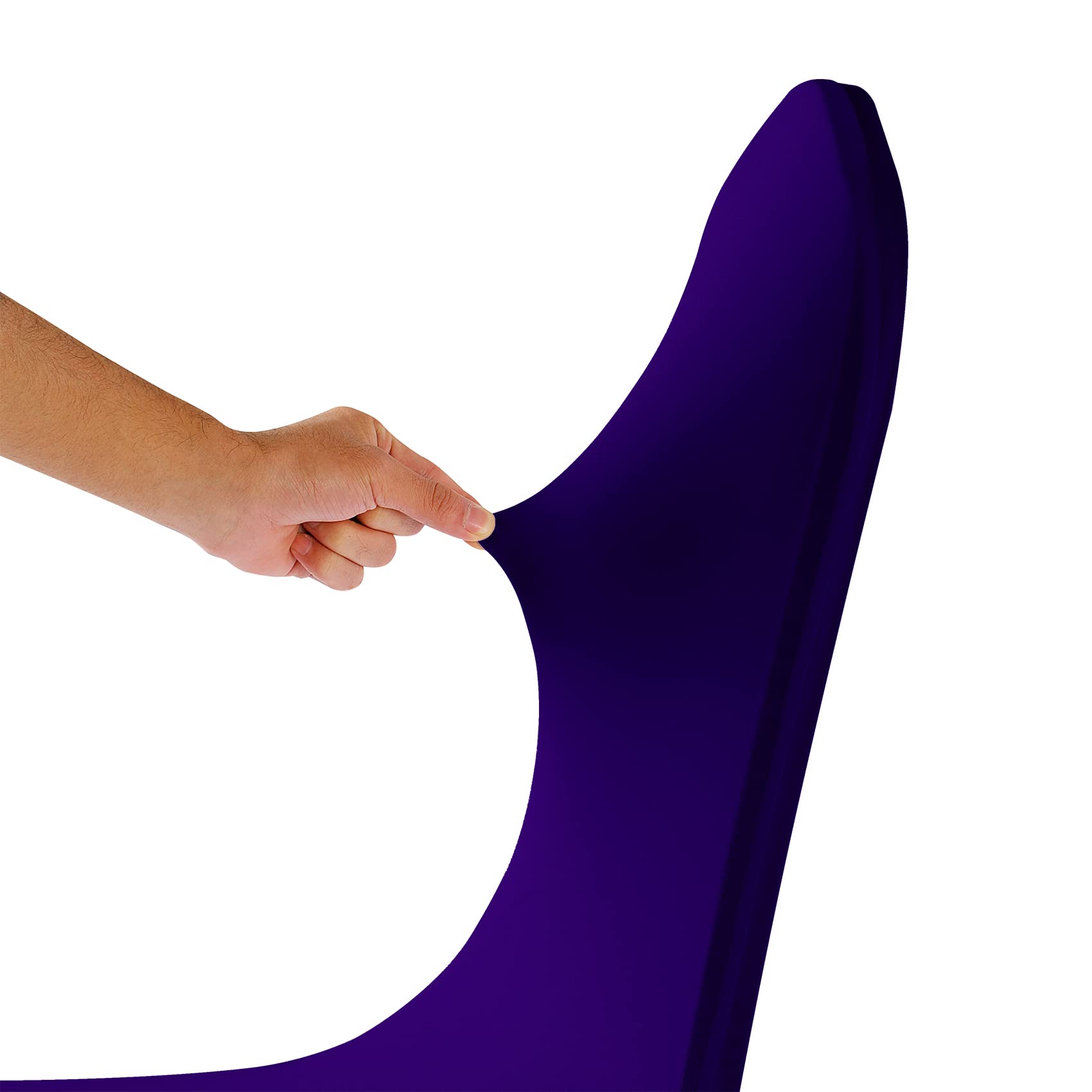 12PCS Stretch Spandex Chair Covers - Washable & Removable Elastic Chair Protectors for Living Room, Party, Banquet, Wedding, Hotel (Purple) - Perfect for Home Decor & Event Seating