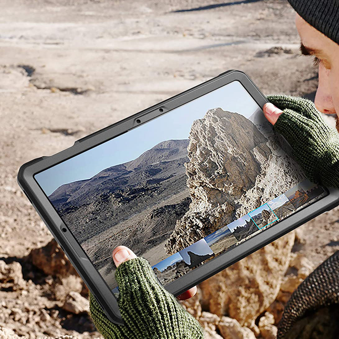 Samsung Galaxy Tab S7 (2020) Shockproof Case - Unicorn Beetle Pro Series Heavy Duty Protective Cover with Screen Protector, Black - Perfect for Construction, Outdoor & Travel Use